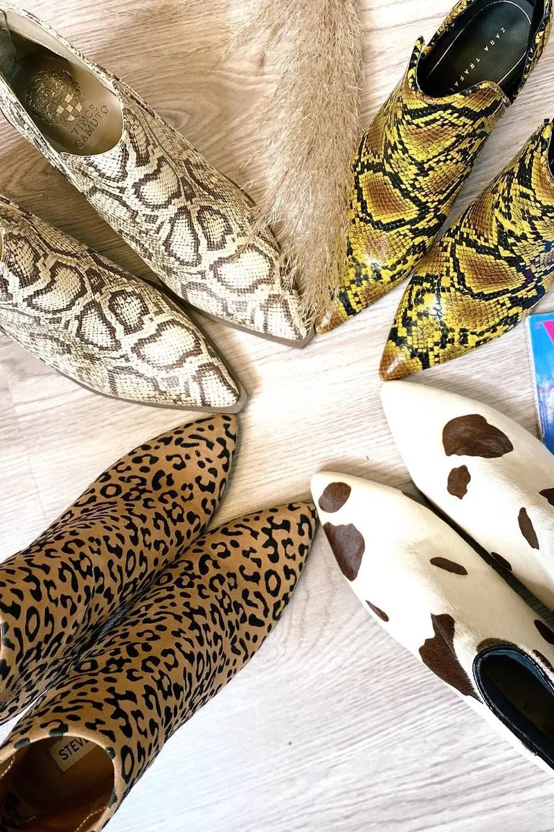 Botines con estampado animal