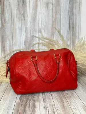 CARTERA ROJA CON LOGO LOUIS VUITTON