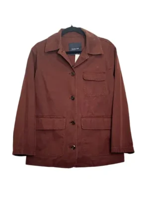 CHAQUETA CAFÉ GAMUZADA MASSIMO DUTTI TALLA S
