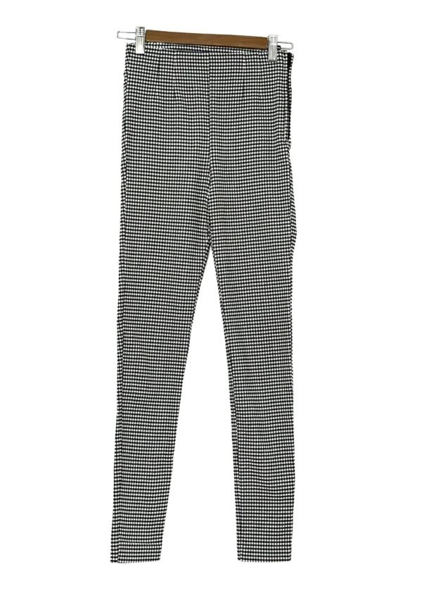 PANTALÓN GALLINETO NEGRO Y BLANCO ZARA TALLA XS