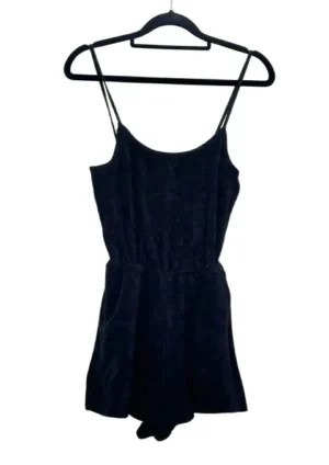 ENTERIZO NEGRO GAMUZADO H&M TALLA XXS