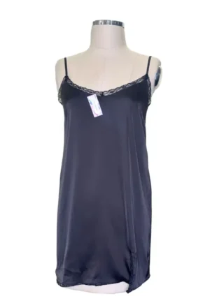 LENCERÍA NEGRA CON ENCAJE EN BUSTO STRADIVARIUS TALLA XS