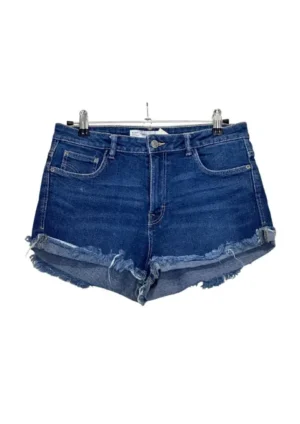 SHORT DENIM INDIGO MEDIO ZARA TALLA 38 (M)