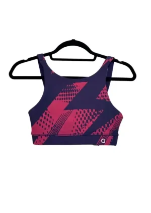 TOP AZUL OSCURO CON ROSADO MAQUI TALLA M