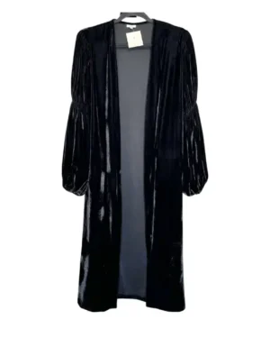 KIMONO NEGRO TERCIOPELO MAEI TALLA M