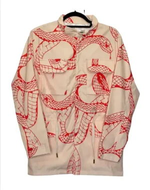 CHAQUETA BEIGE CON SERPIENTES AMODOMIO TALLA M