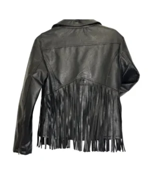 CHAQUETA CUERINA CON FLECOS TENNIS TALLA S - Image 2