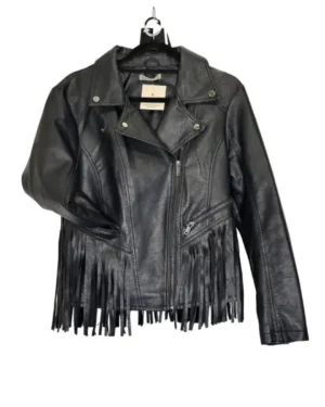CHAQUETA CUERINA CON FLECOS TENNIS TALLA S