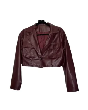 CHAQUETA VINOTINTO CUERINA INNOVARE DENIM TALLA S
