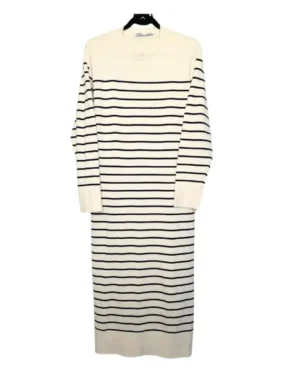 VESTIDO BLANCO CON NEGRO DE PUNTO ZARA TALLA XL