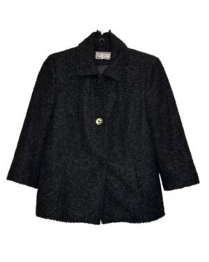 CHAQUETA PELUCHE NEGRO ANNE MARIE TALLA 8 (M)